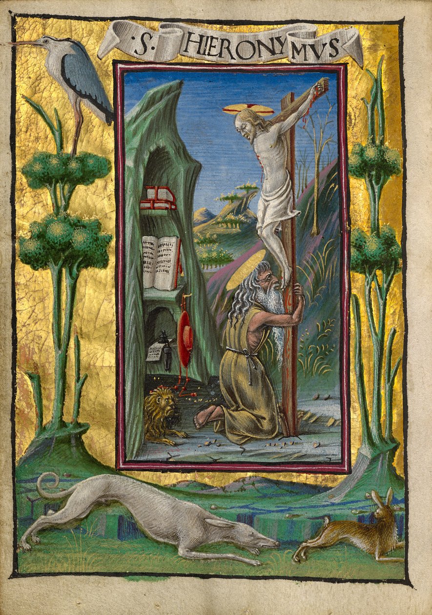 Sankt Hieronymus i öknen av Taddeo Crivelli