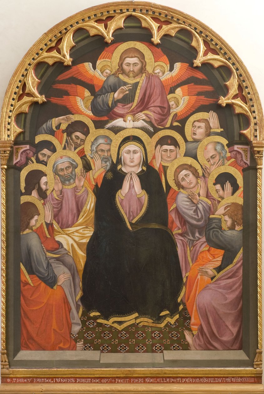 Pingst, 1403. av Taddeo di Bartolo