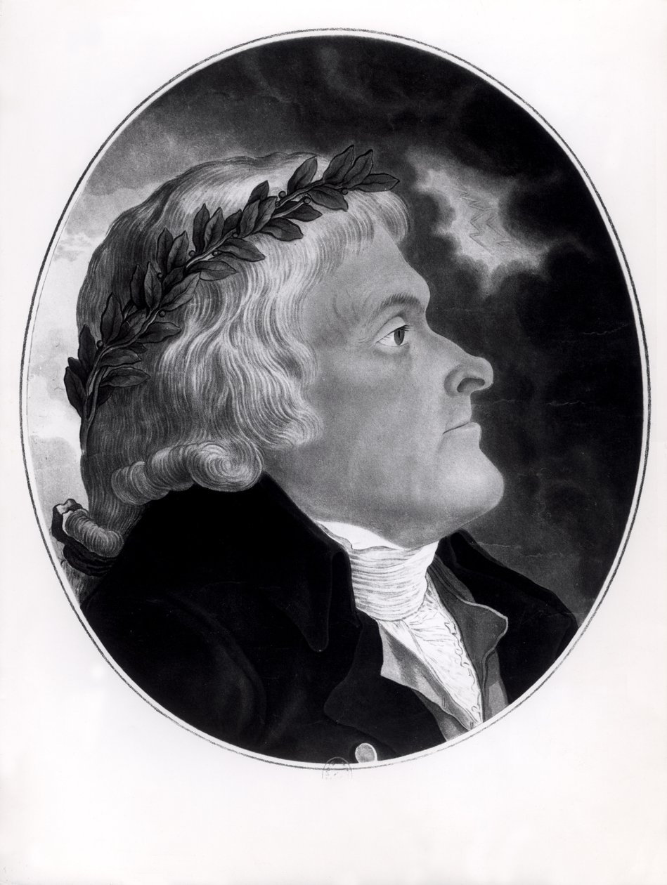 Thomas Jefferson, graverad av Michel Sokolnicki (1760-1816) av Tadeusz Kosciuszko