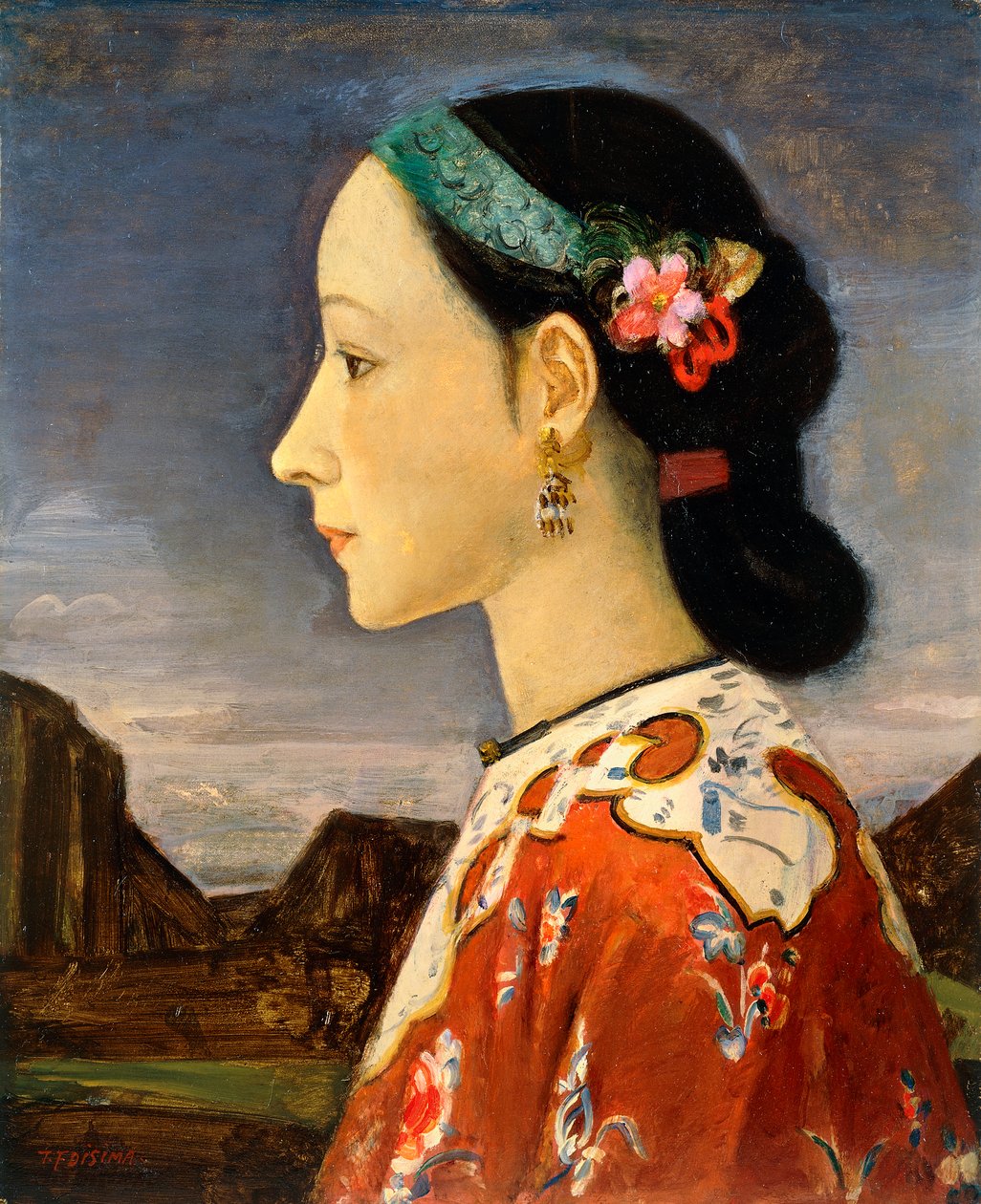Profil av en kvinna av Takeji Fujishima