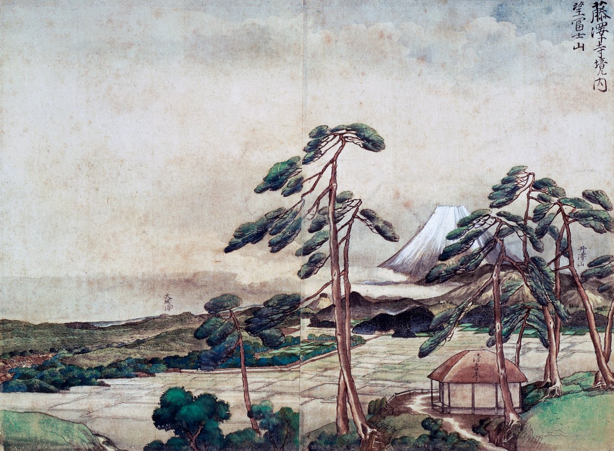 Utsikt över Kanagawa-kusten av Tani Buncho