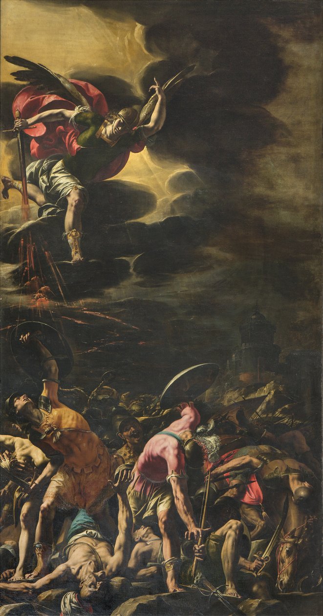 Slaget vid Sanherib av Tanzio da Varallo