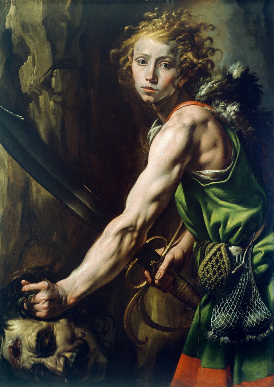 David med Goliats huvud av Tanzio da Varallo