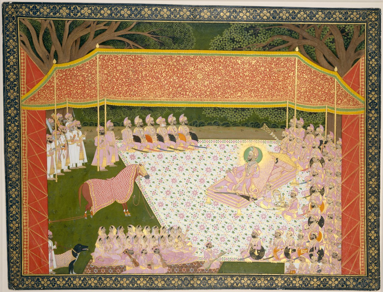 Maharana Sarup Singh inspekterar en prishingst, 1845-46. av Tara