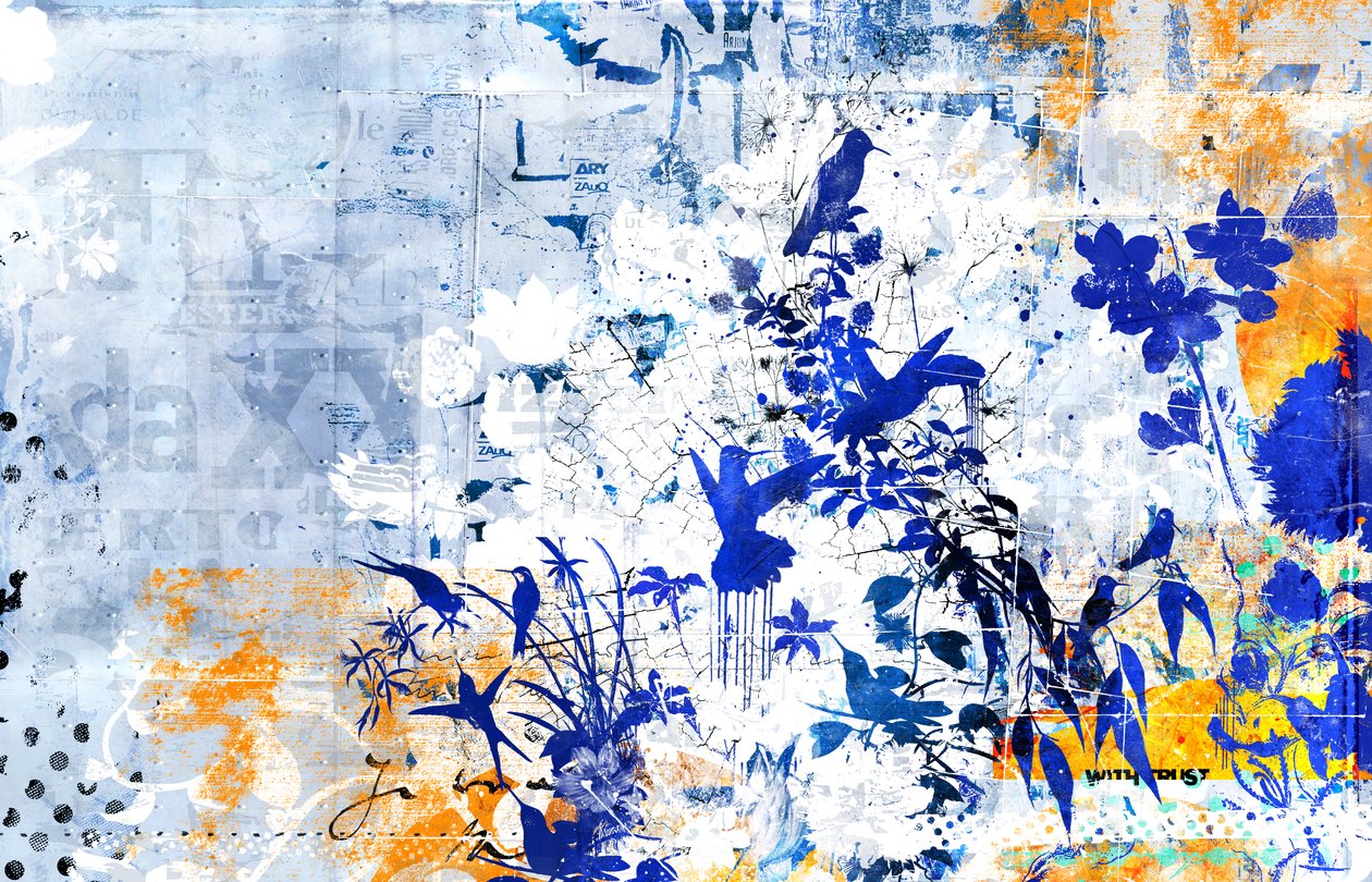 Exciting Light, 2014 (blandade media på duk) av Teis Albers