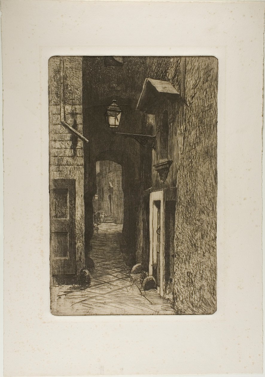 Riddargatan av Telemaco Signorini