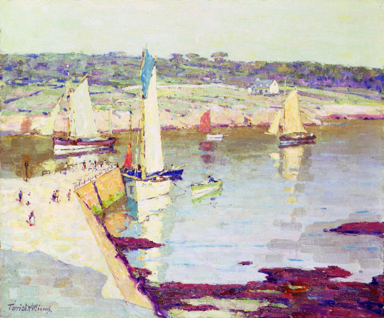 Quayside, Concarneau av Terrick Williams