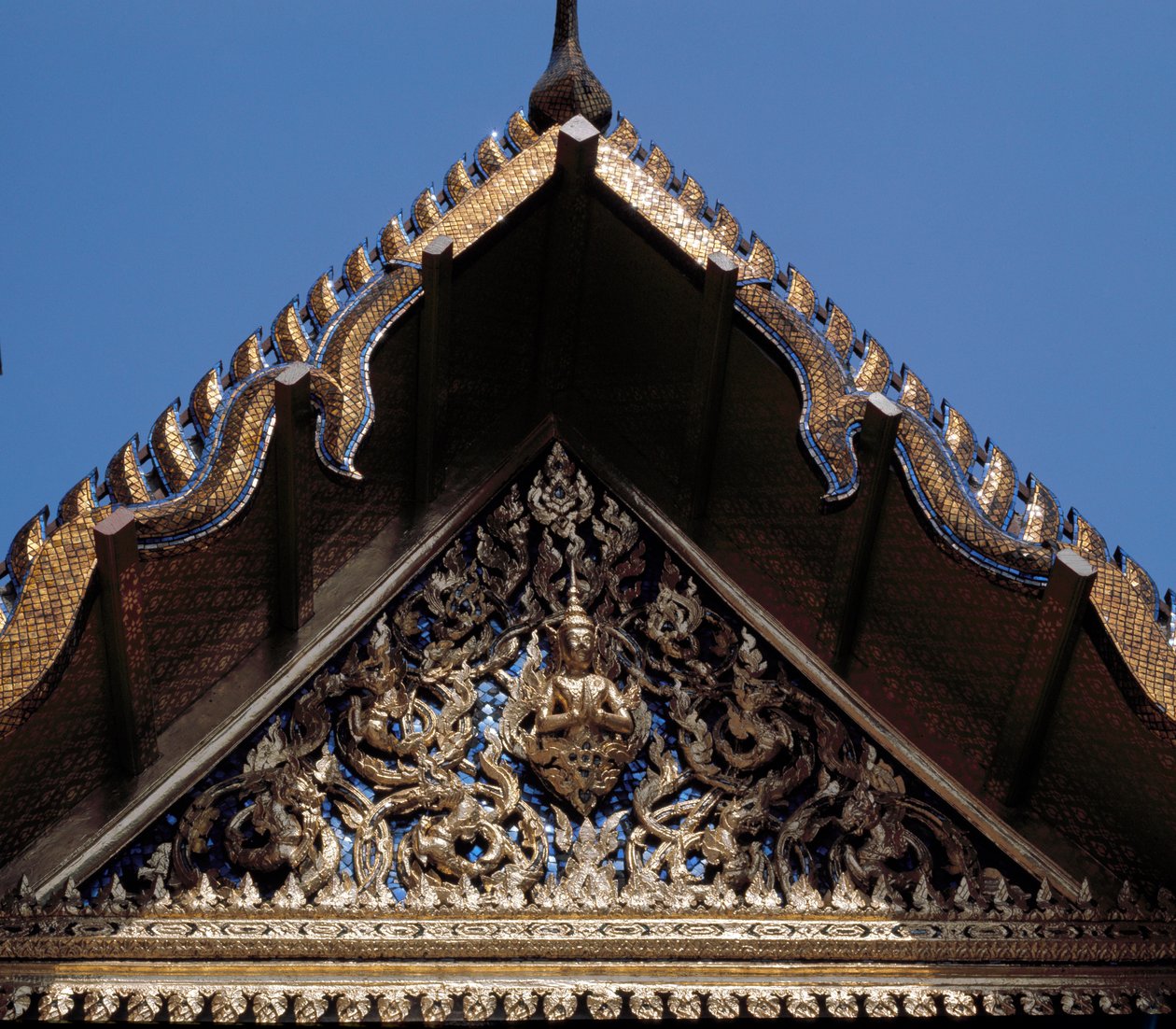 Detalj av en dörr av Thai School