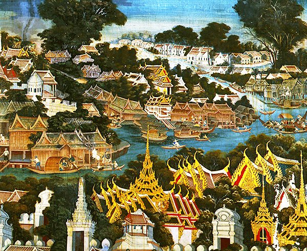 Utsikt över Bangkok av Thai School