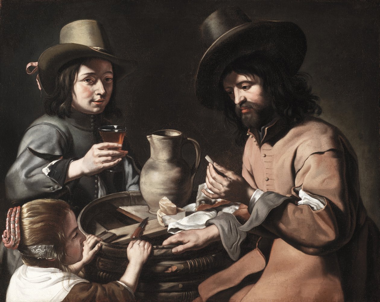 En bondfamilj, ca 1650 av The Master of the Games The Master of the Games