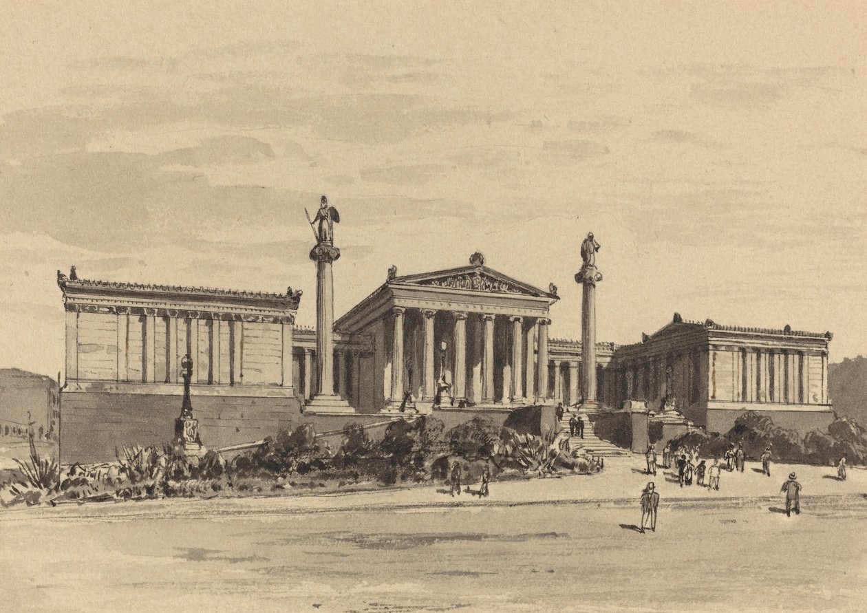 Akademien, 1890. av Themistocles von Eckenbrecher