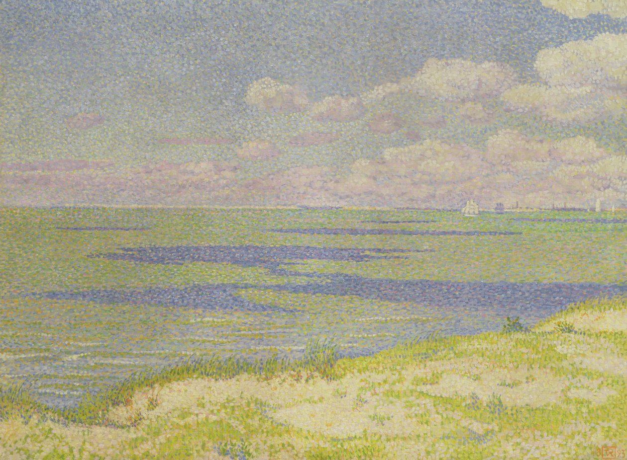 Utsikt över floden Schelde, 1893 av Théo van Rysselberghe