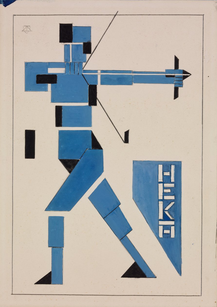 Design för affisch av Theo van Doesburg