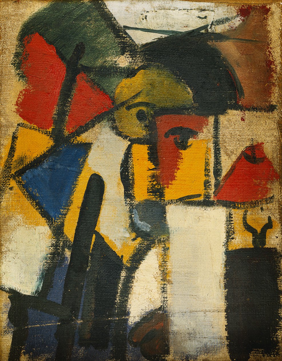Huvud; Tete, 1914 av Theo van Doesburg