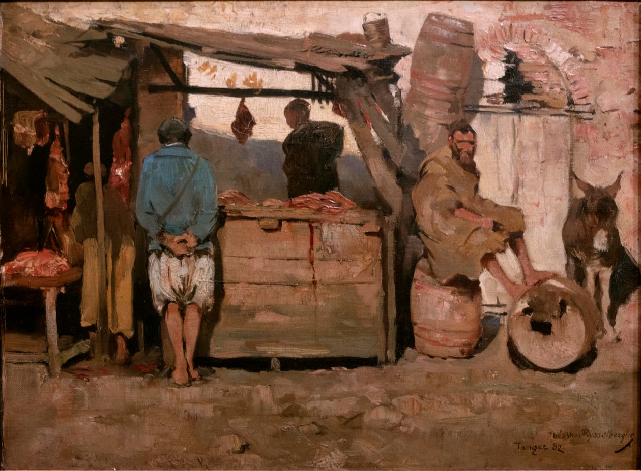 Slakteri i Tanger av Théo van Rysselberghe