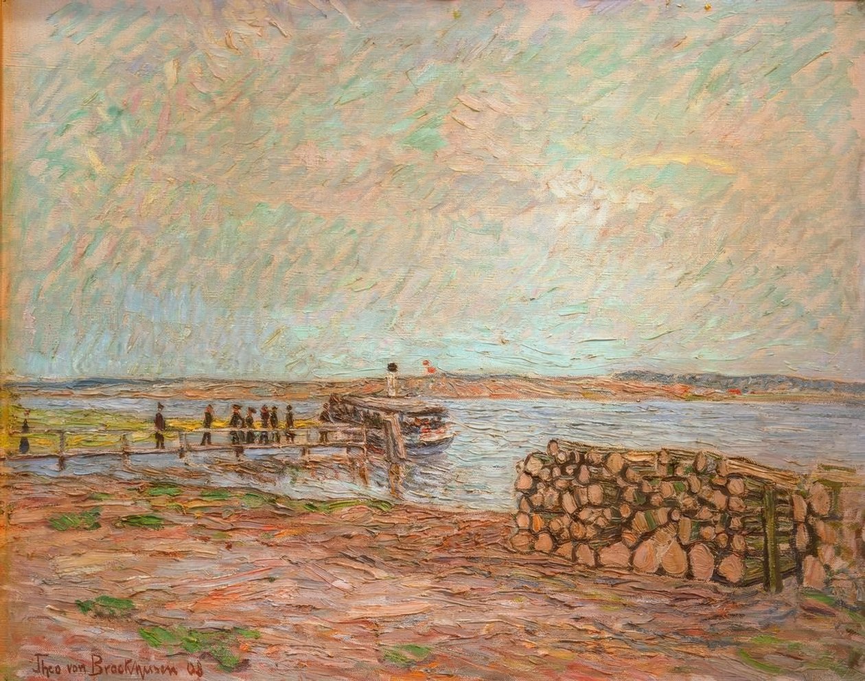 Ångbåtsbron på Havel av Theo von Brockhusen