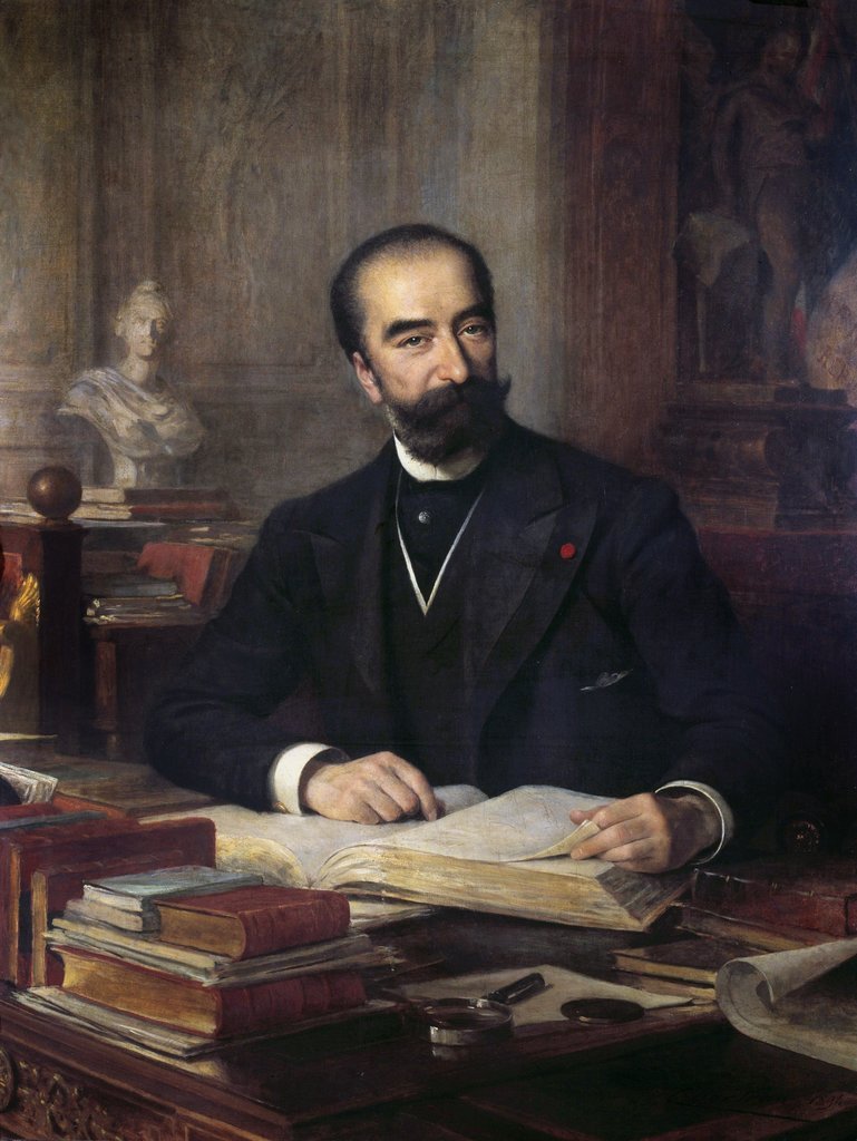 Portrait of French president Marie François Sadi Carnot (1837-1894) av Theobald Chartran