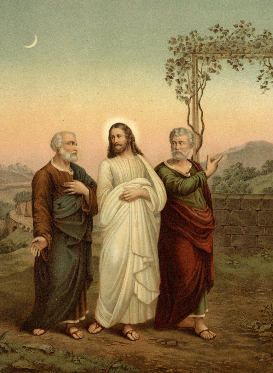 Kristus och Emmaus lärjungar av Theodor Klenk