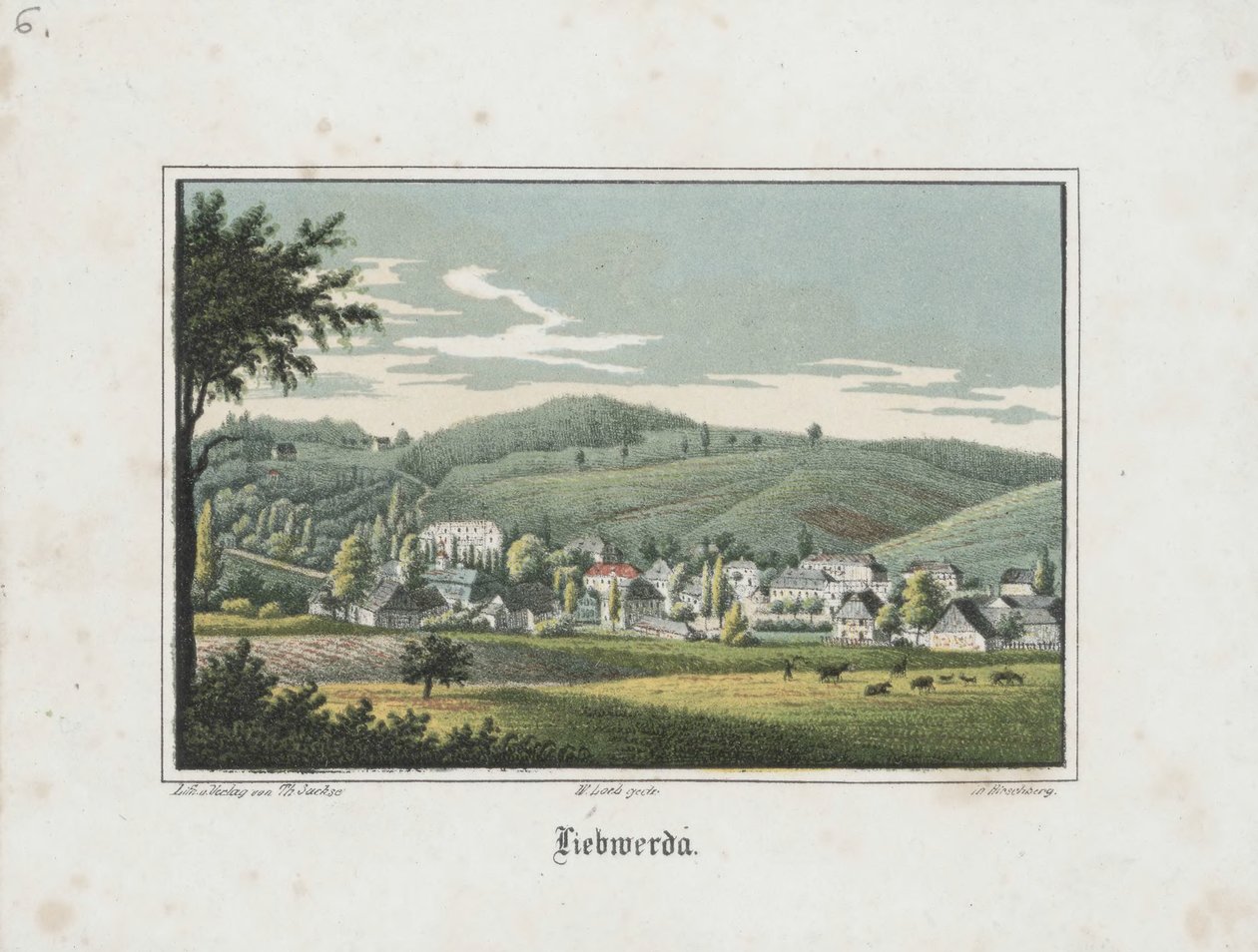 Liebwerda sedd från Friedrichsruh av Theodor Sachse