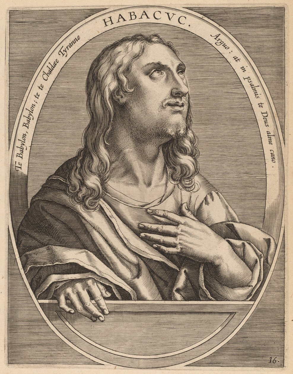 Habachuch av Theodor Galle after Jan van der Straet