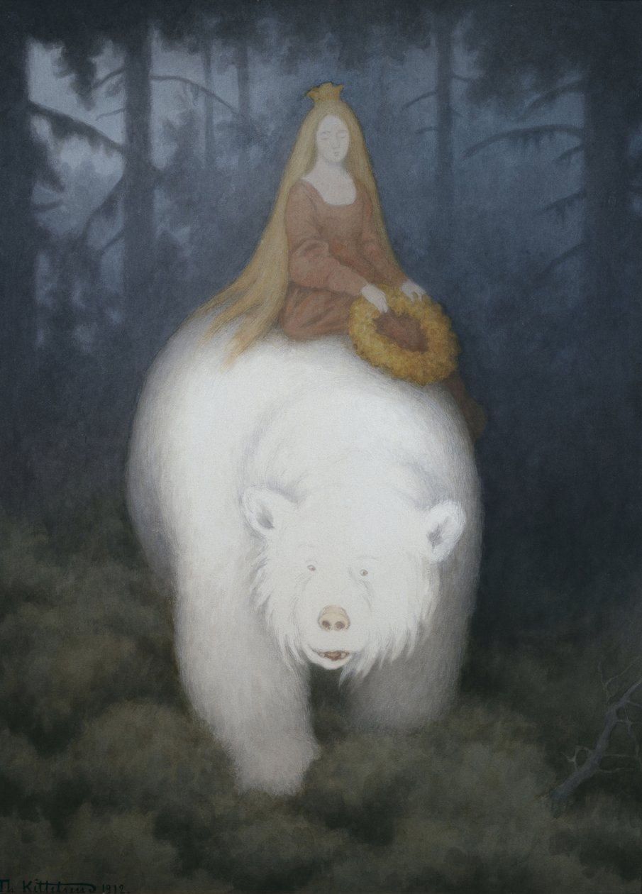 Vitbjörn-kung-Valemon, 1912. av Theodor Kittelsen
