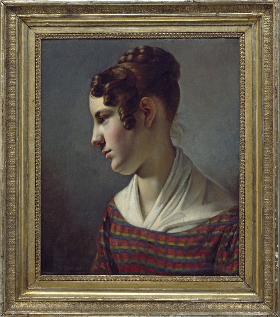 porträtt av en flicka av Theodor Leopold Weller
