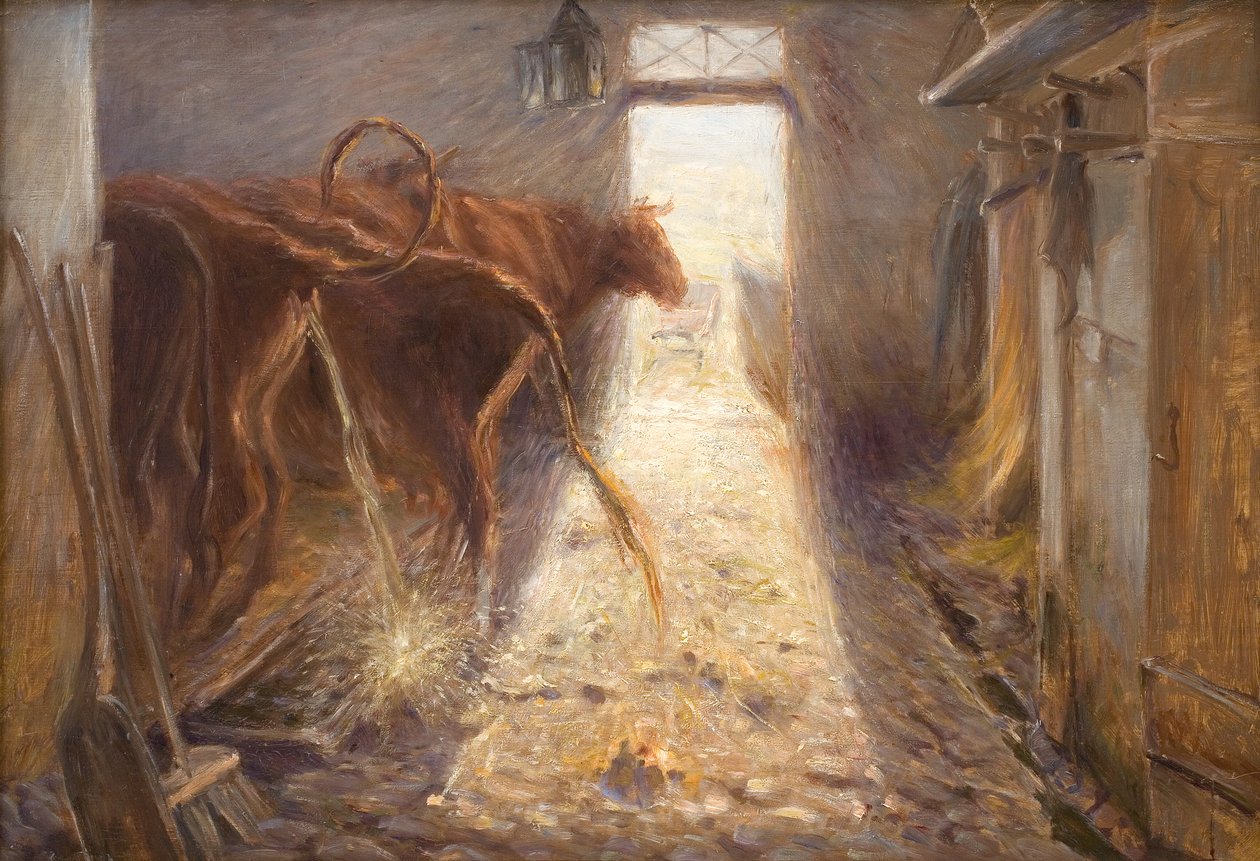 Ladugård på ön Saltholm av Theodor Philipsen