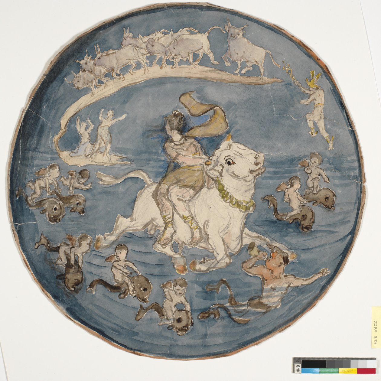 The Abduction of Europe (Draft Dish) av Theodor Philipsen