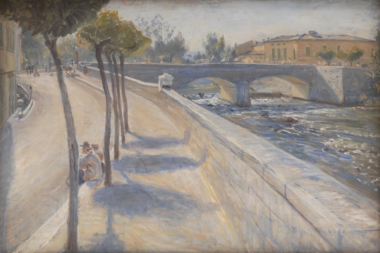 Floden Liri, Italien av Theodor Philipsen