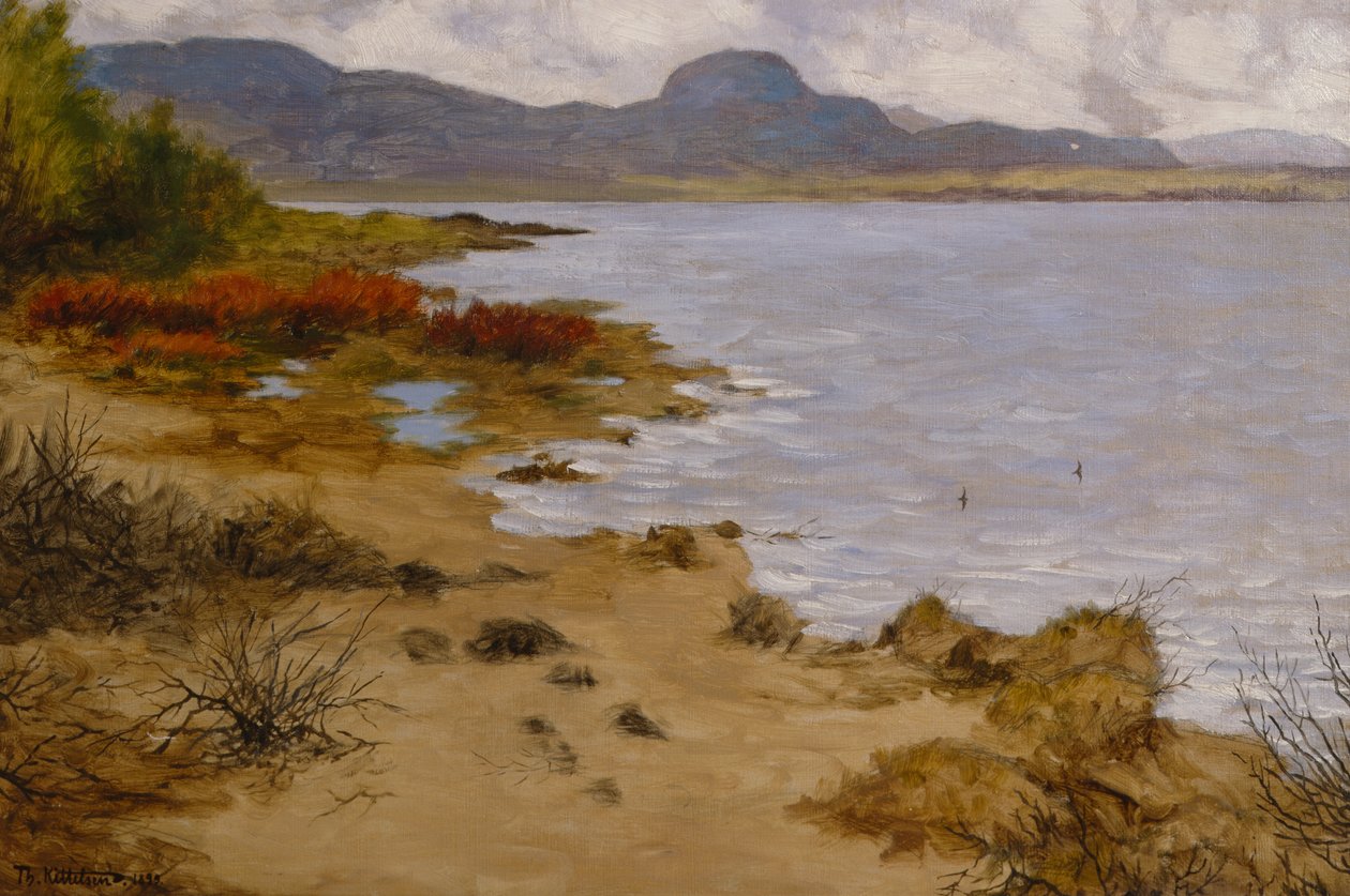 Strandavsnitt vid Soneren (Andersnatten) av Theodor Kittelsen