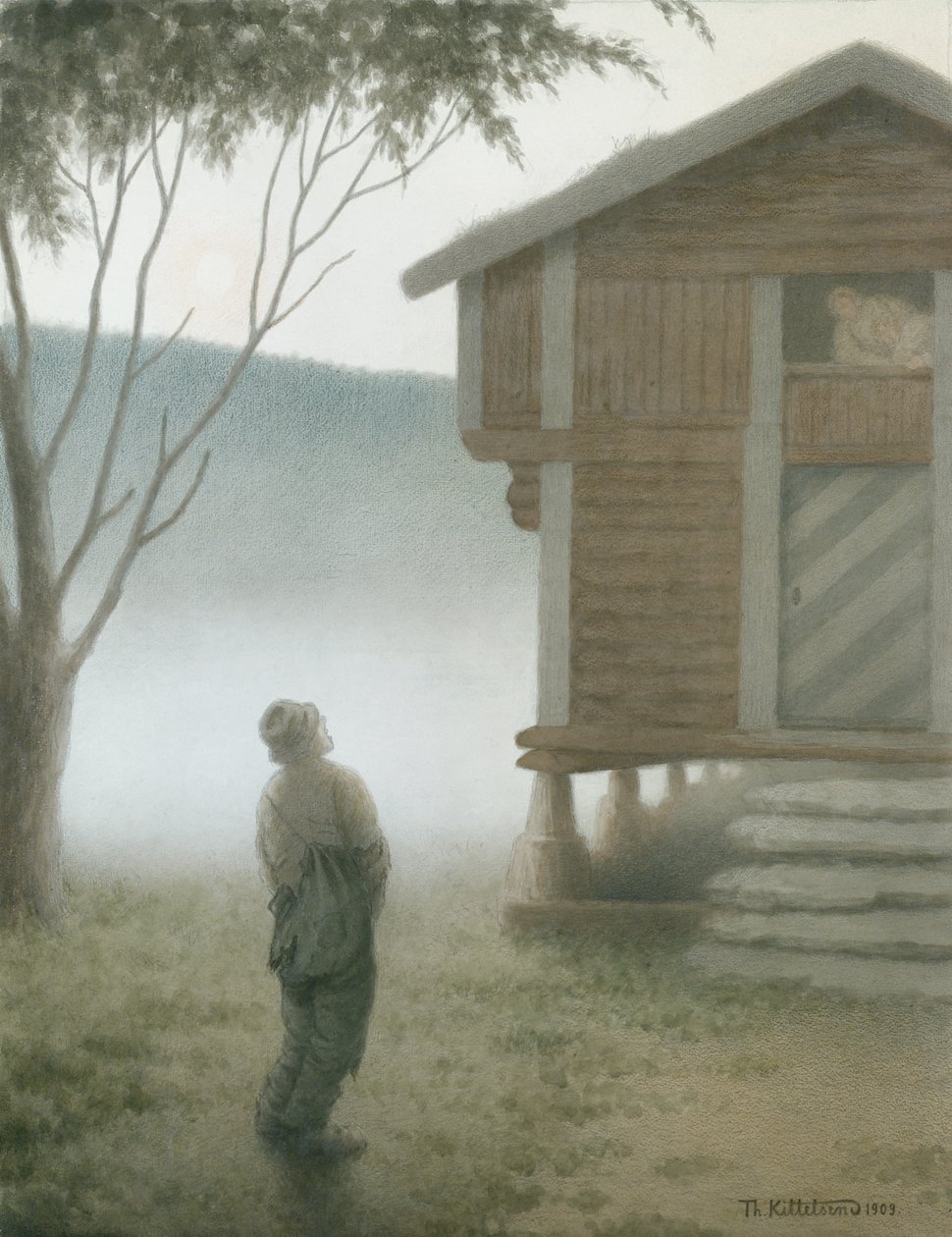 Flickor, öppna dörren av Theodor Kittelsen