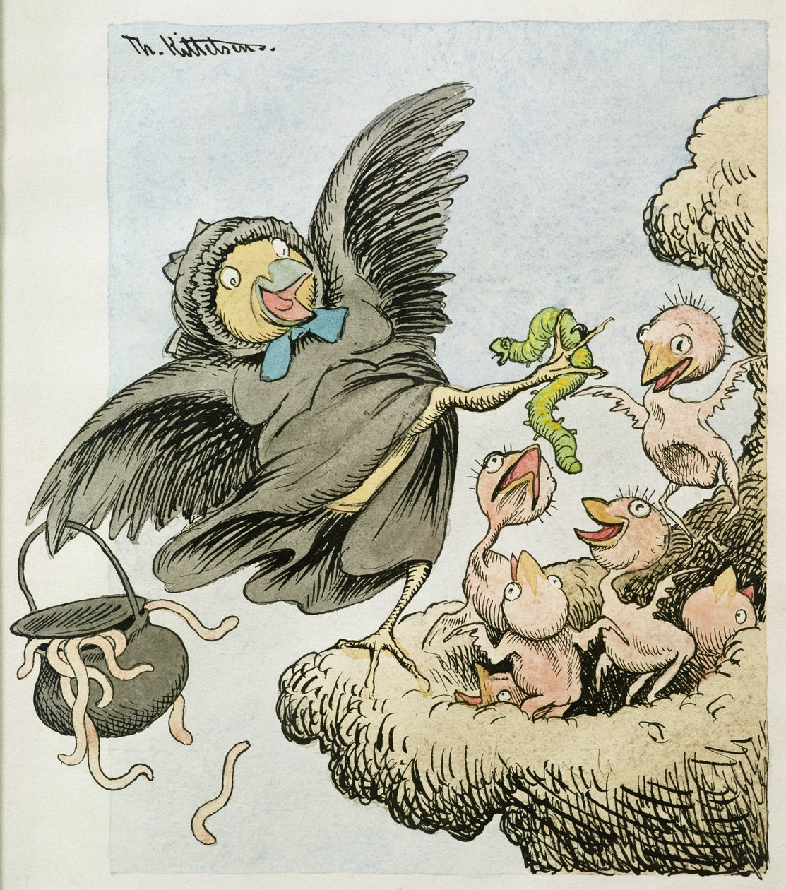 Här är matbarnen av Theodor Kittelsen