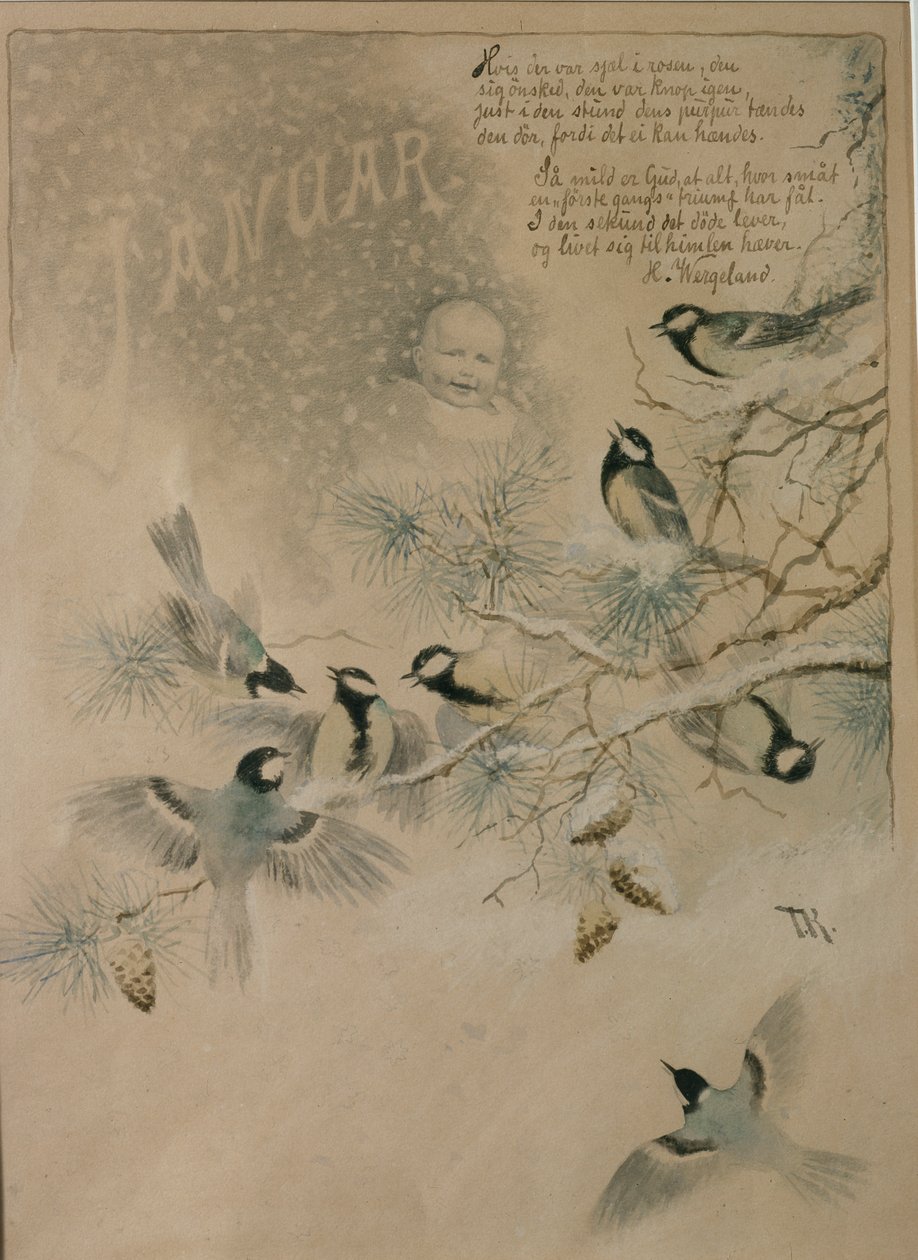 januari av Theodor Kittelsen