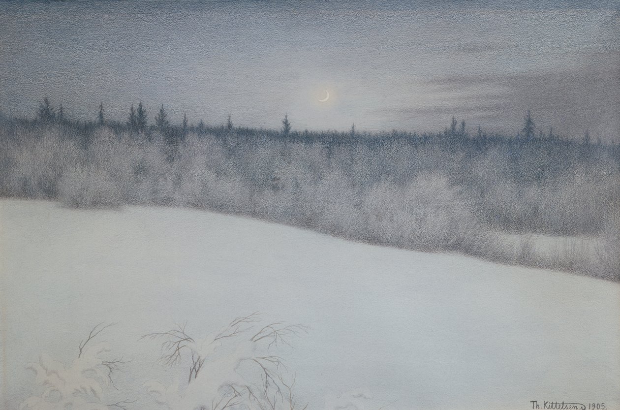 Nyårsafton av Theodor Kittelsen