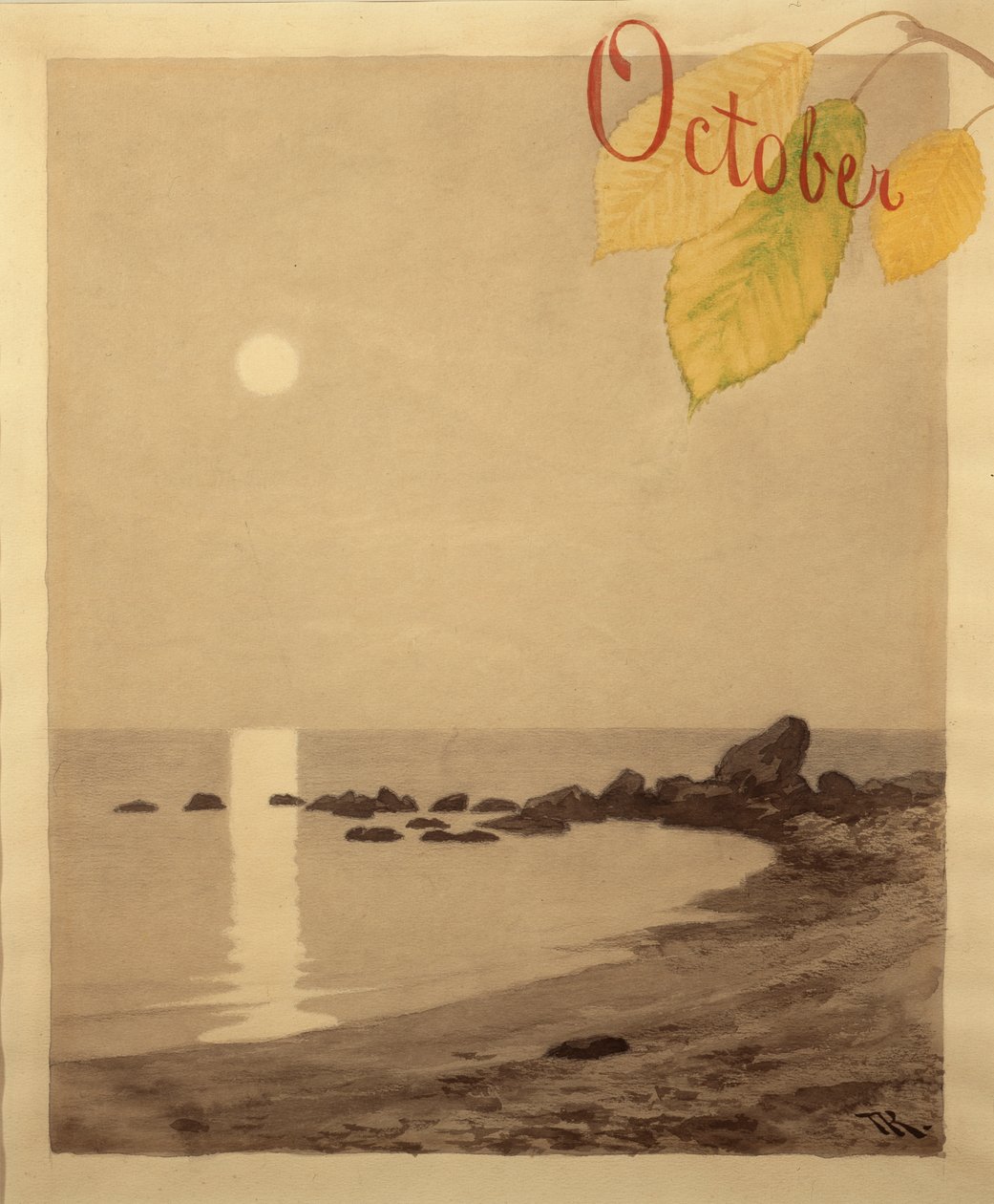 oktober av Theodor Kittelsen