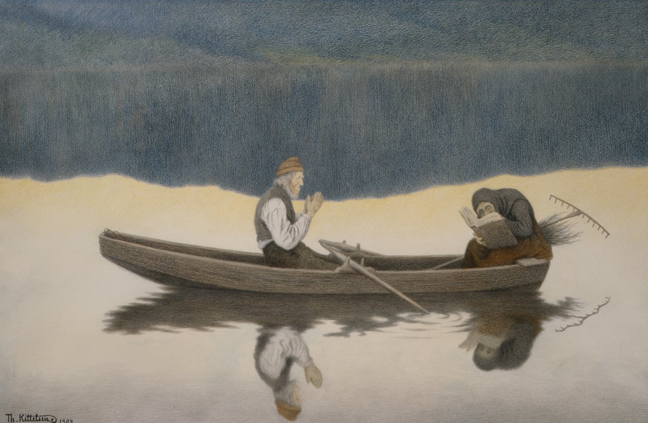 Över hav och flod av Theodor Kittelsen