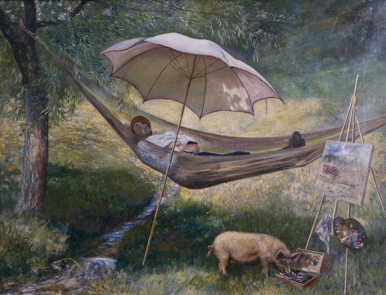 Självporträtt av Theodor Kittelsen