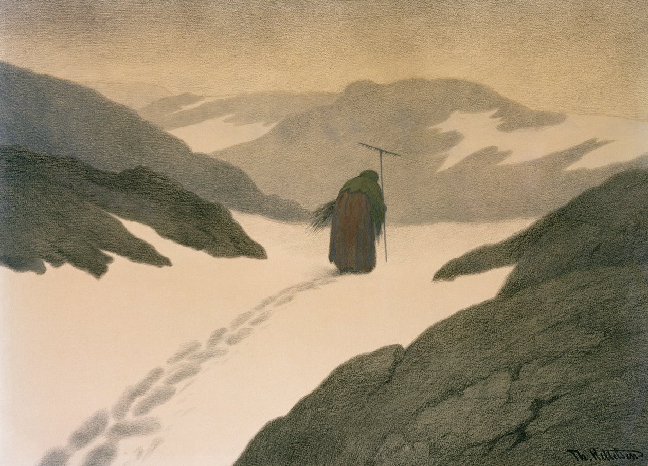 Pesten på berget av Theodor Kittelsen