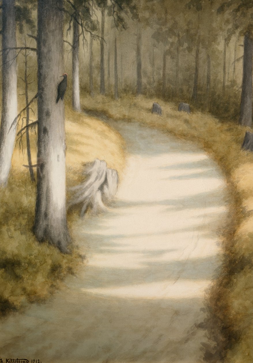 Hackspett av Theodor Kittelsen