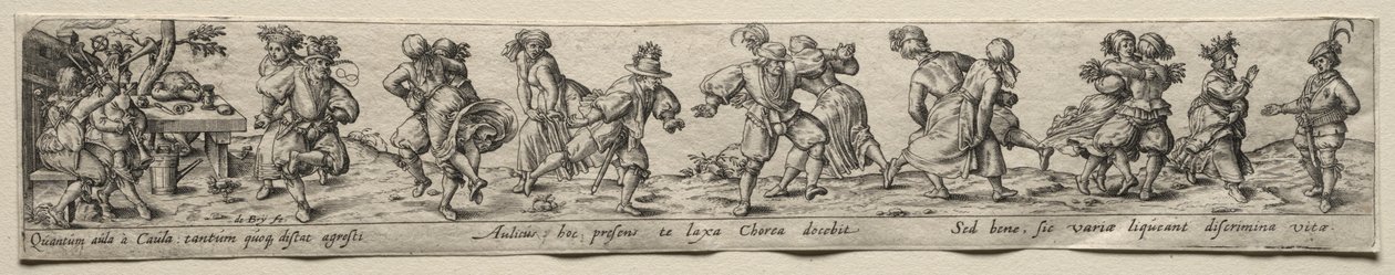 Böndernas dans av Theodor de Bry