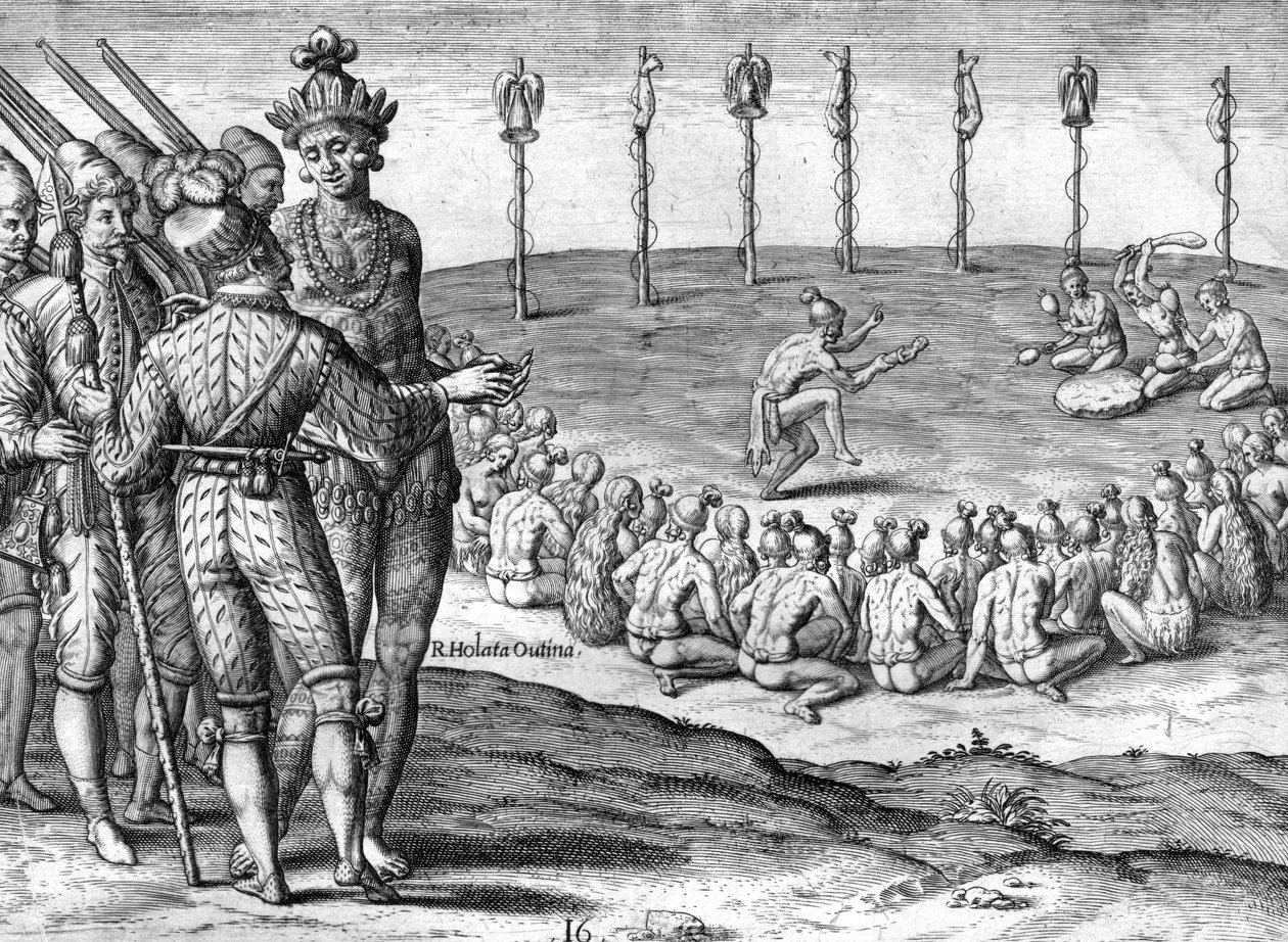 Indiska kockar katrinplommon Utina av Theodor de Bry