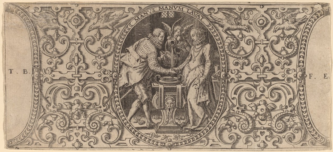 Prydnad av Theodor de Bry