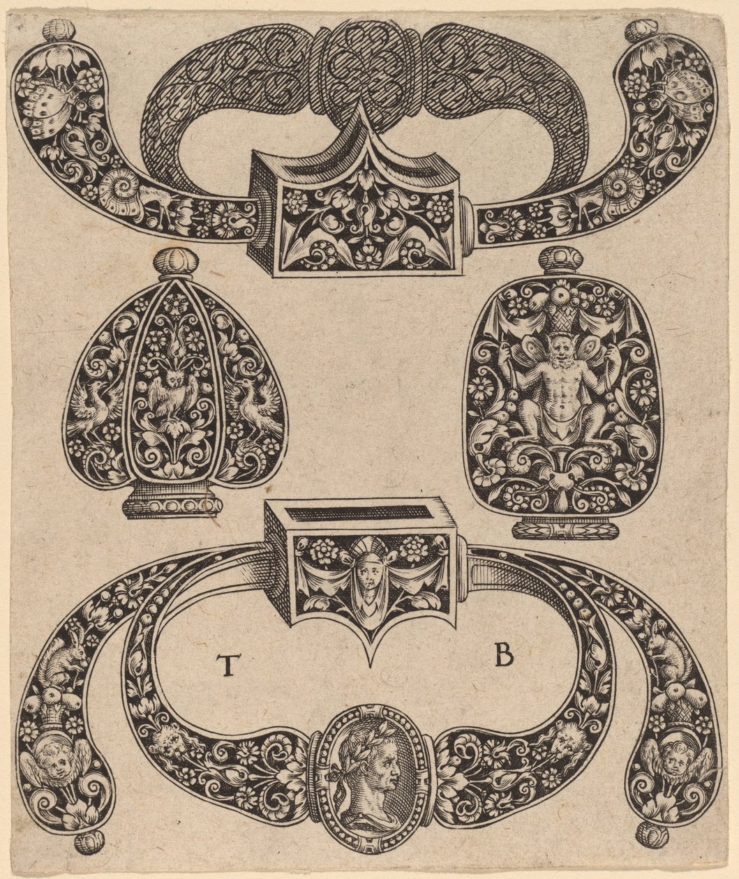 Prydnad av Theodor de Bry