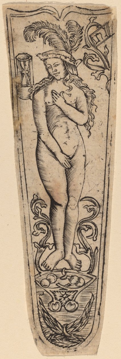 Prydnad för knivhandtag av Theodor de Bry