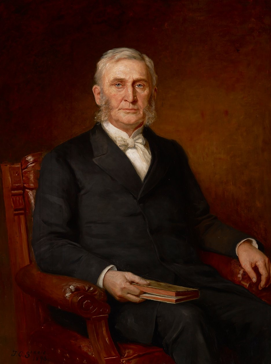 Portrait of Reverend Nathaniel A. Hyde av Theodore Clement Steele