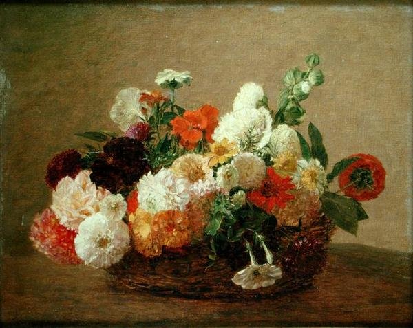 Stilleben med blommor av Theodore Fantin Latour