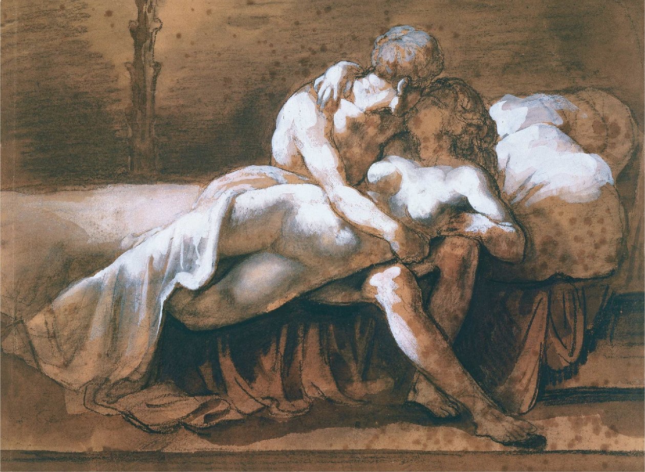 El beso av Theodore Gericault