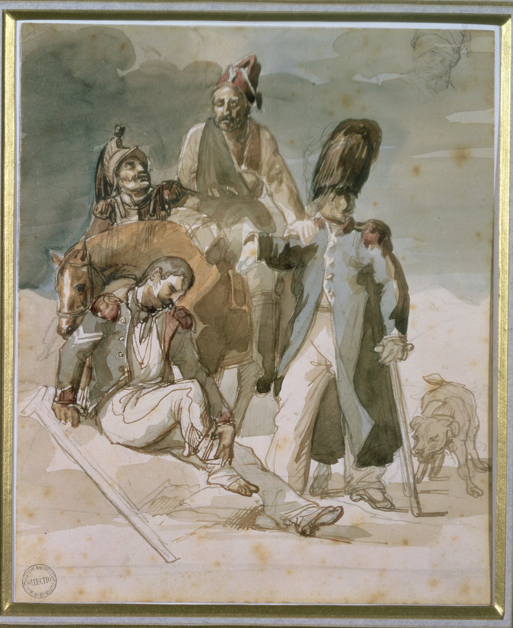 Avsnitt från Napoleons reträtt från Ryssland 1812 av Theodore Gericault