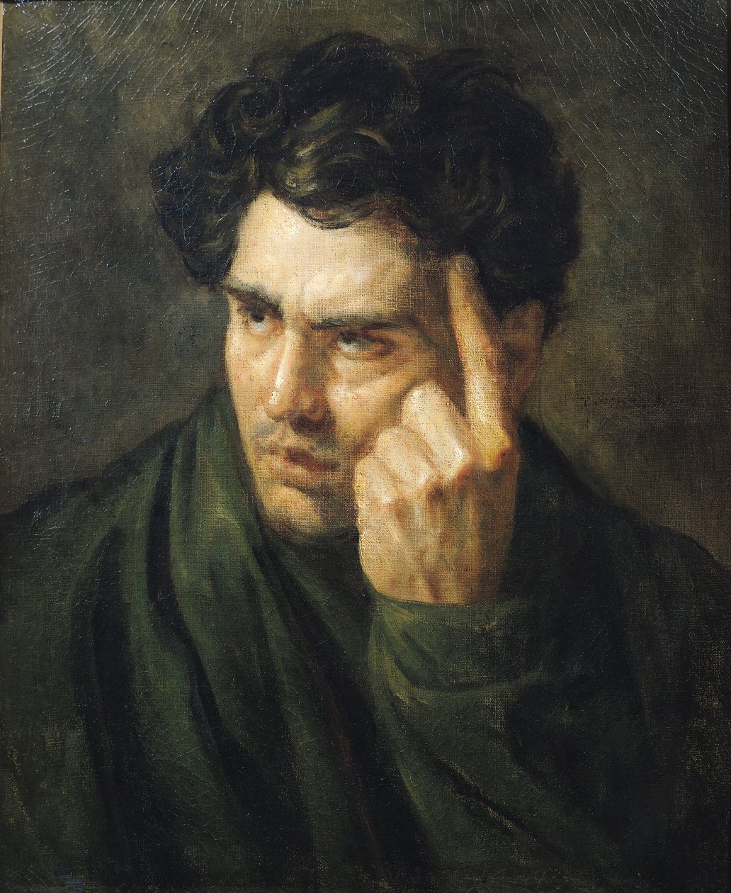 Porträtt av Lord Byron (1788-1824) av Theodore Gericault