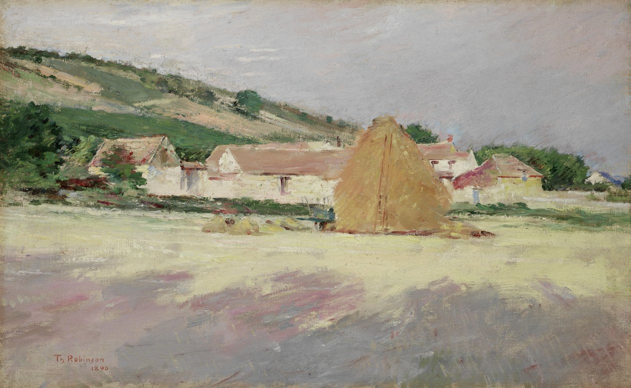 Scen i Giverny, 1890 av Theodore Robinson